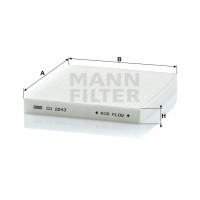 Фильтр салона MANN-FILTER CU 2043
